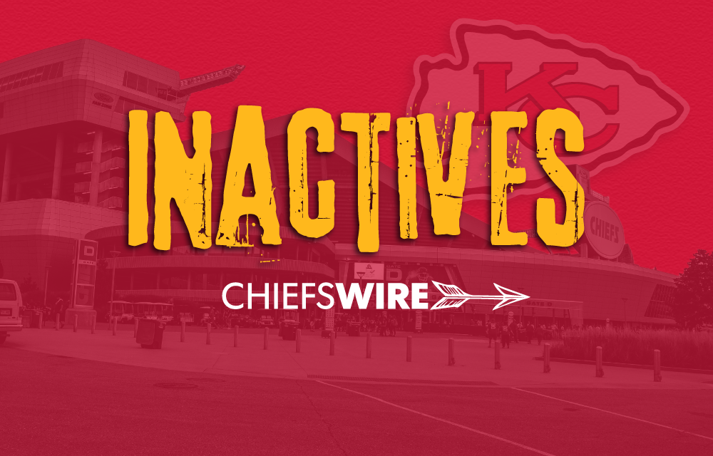 Inactives for Chiefs vs. Jaguars, AFC divisional round