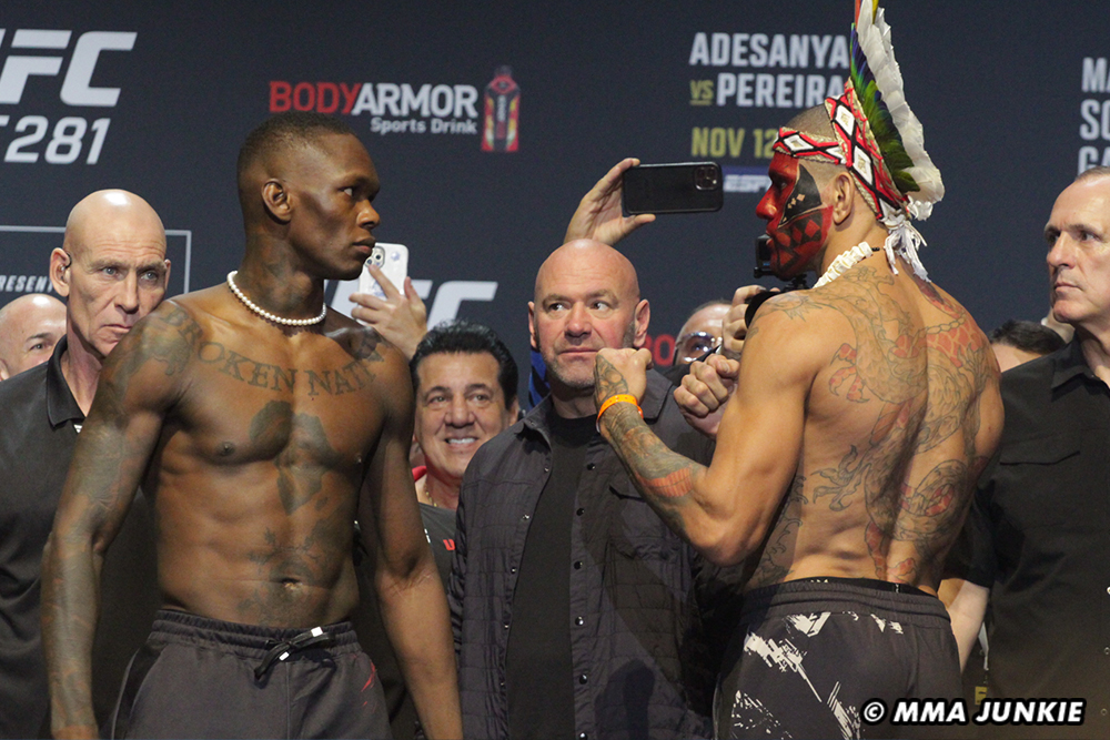 Alex Pereira vs. Israel Adesanya middleweight title rematch official for UFC 287 main event