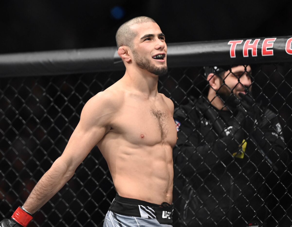 Undefeated flyweight Muhammad Mokaev meets Jafel Filho at UFC 286 in London