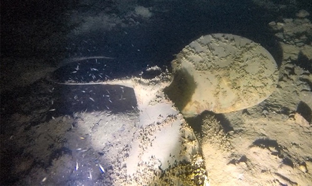 Boat propeller found on seafloor 100 miles offshore is a mystery