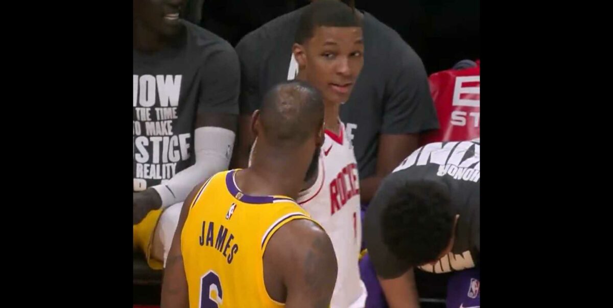 A mic’d up Jabari Smith Jr. hilariously burns LeBron James about his age: ‘You feel old, don’t you?’