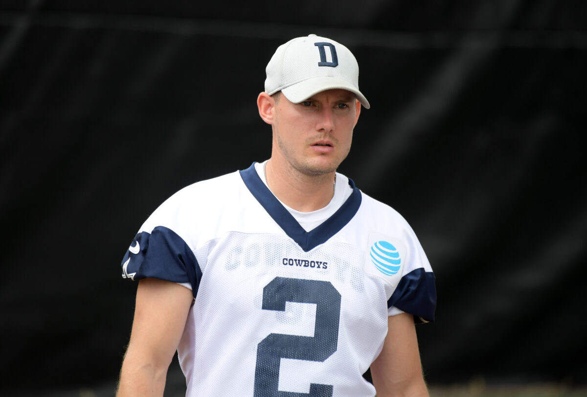 Cowboys add kicker to practice squad as insurance for Brett Maher