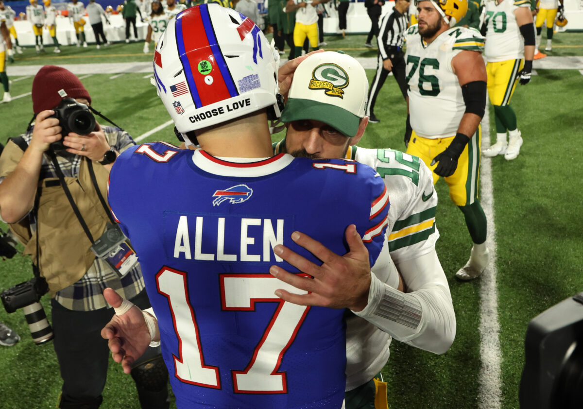 Bills’ Josh Allen dishes on idea of Aaron Rodgers to the Jets (video)