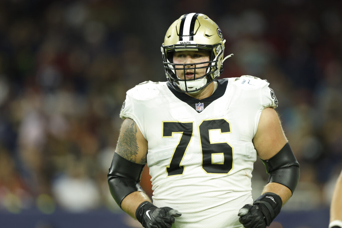 Updated Saints depth chart at guard after re-signing Calvin Throckmorton