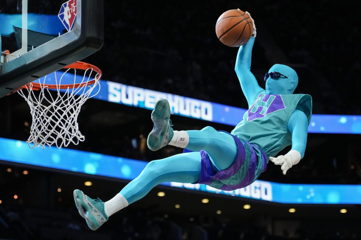 LOOK: NBA mascots dunking. That’s all