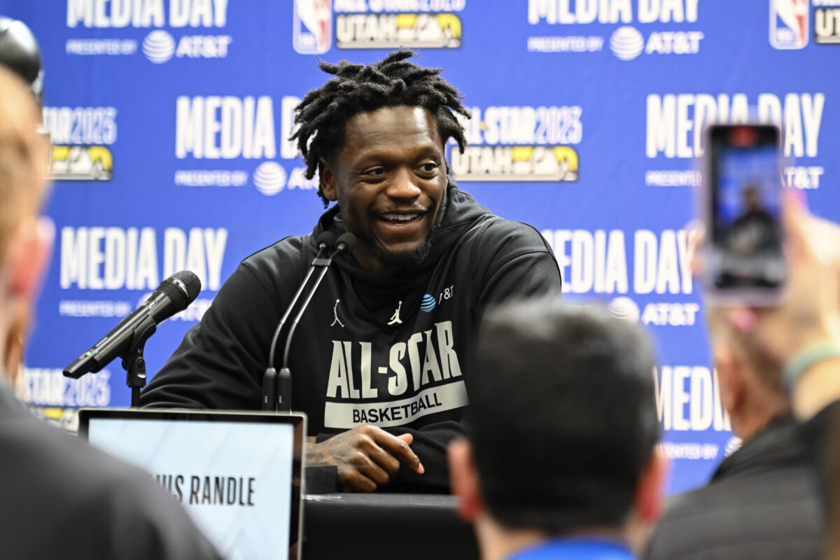Q&A: Julius Randle on the 3-point contest, his son’s viral reaction and a bounceback all-star season
