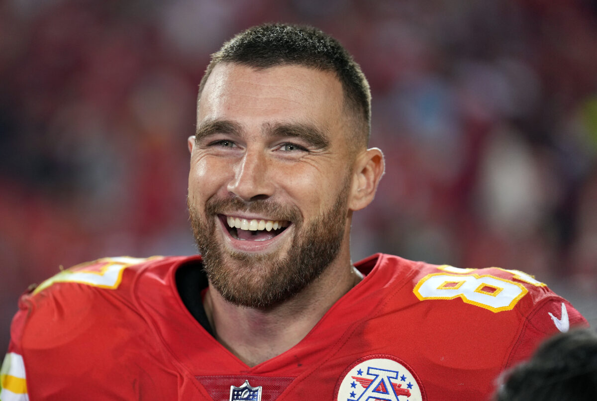 Travis Kelce showed he has his priorities right with answer about his brother’s wife’s near full-term pregnancy