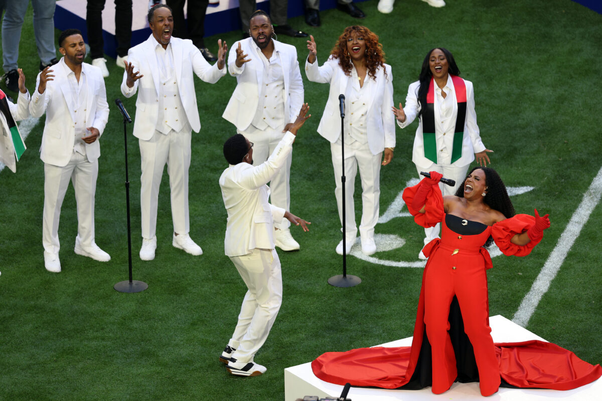 Watch Sheryl Lee Ralph’s stunning Super Bowl performance of Lift Every Voice and Sing