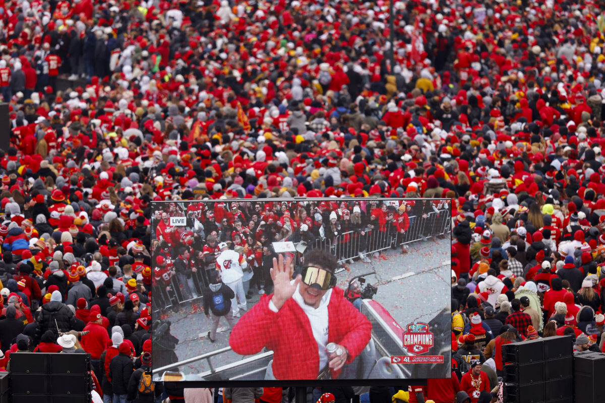 Patrick Mahomes looked like he was having so much fun at the Chiefs Super Bowl parade
