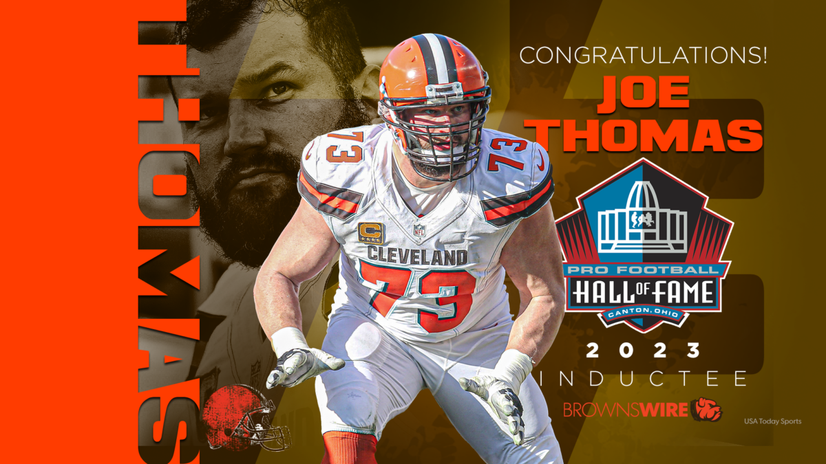 NEW: Browns OT Joe Thomas inducted into Hall of Fame class of 2023