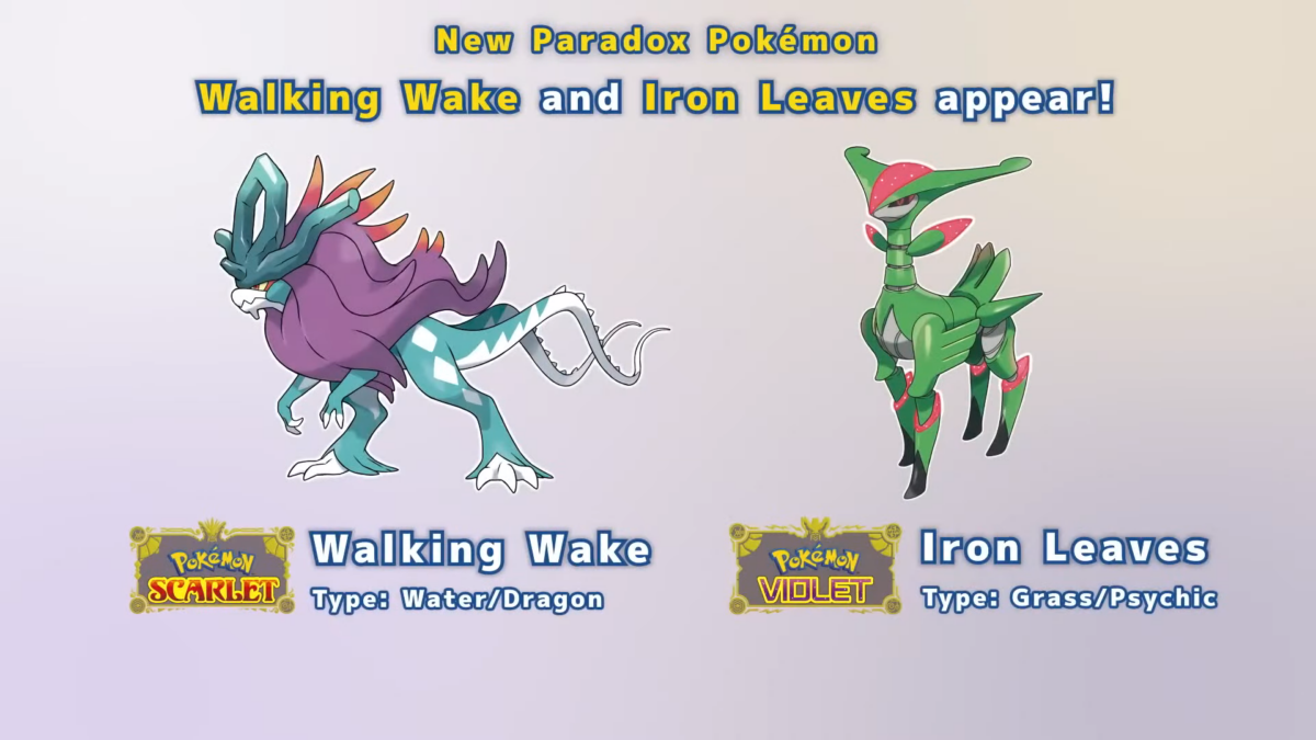 Pokemon Scarlet & Violet: Walking Wake and Iron Leaves revealed, available in raids today