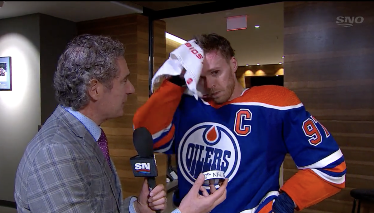 Connor McDavid had the most hockey player answer ever about scoring 50 goals