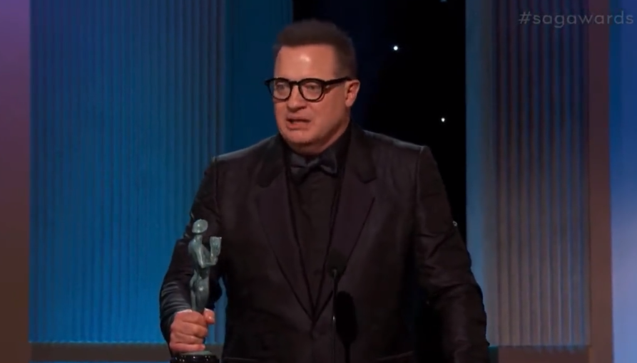 An emotional Brendan Fraser delivered a powerful Best Actor speech at the SAG Awards