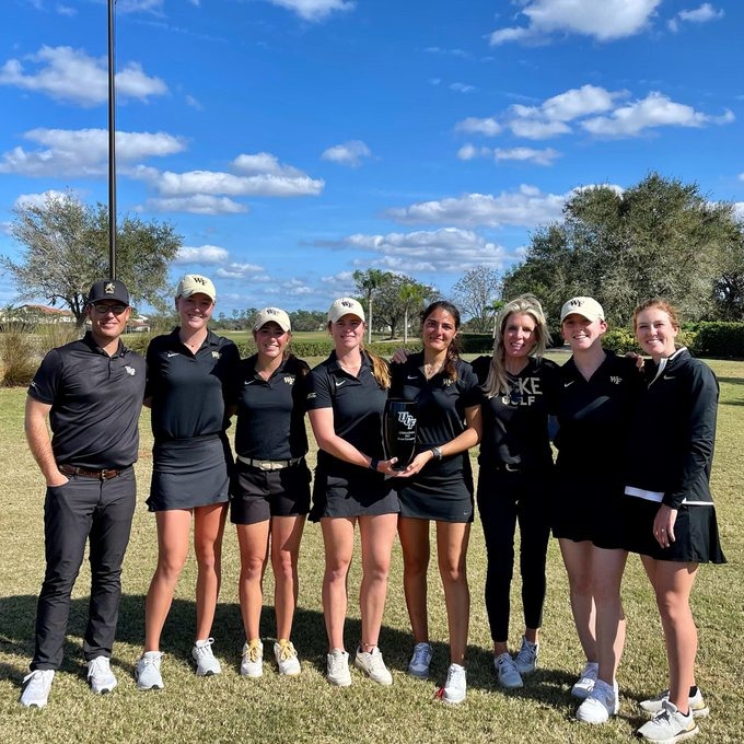 This UCF golfer broke her own record after one day, a wind cancellation in Hawaii and more highlights from the last week in college golf