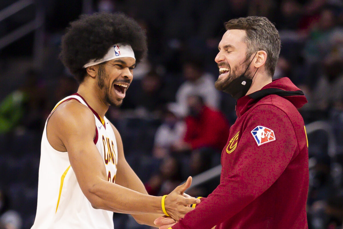 Jarrett Allen hilariously joked about Kevin Love just going to the corner store before his buyout