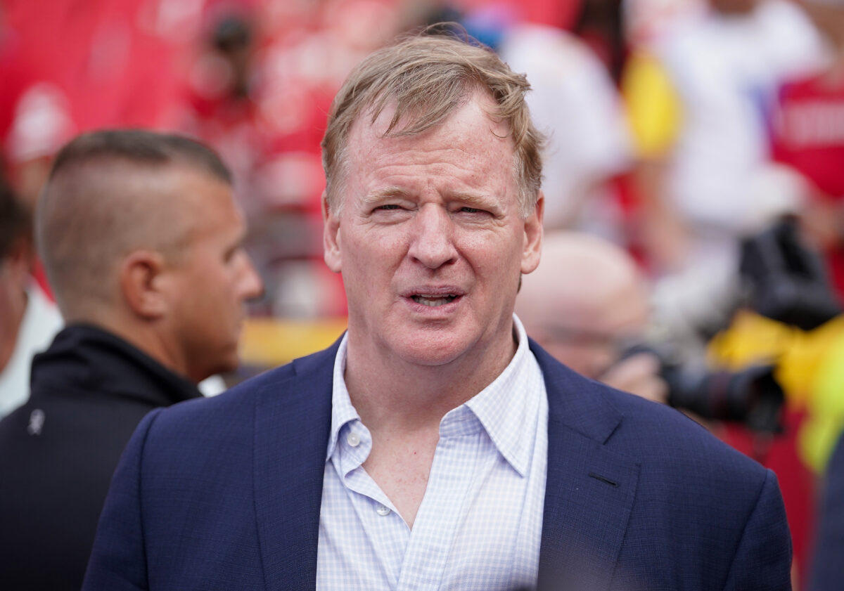 Roger Goodell quite succinct Wednesday when asked about the Commanders