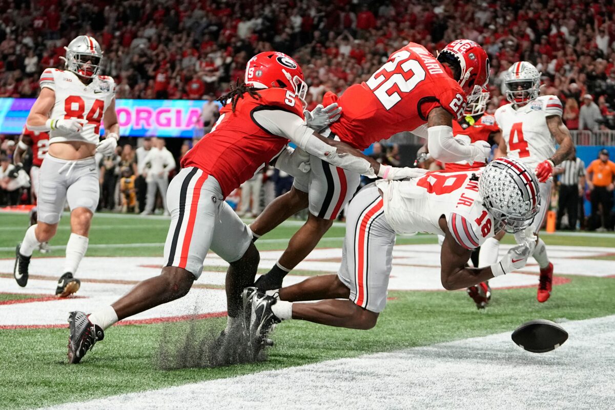 Marvin Harrison Jr. reacts to signed ‘Night Night’ Georgia picture from hit that knocked him out of Peach Bowl
