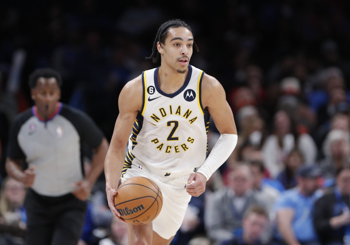 Pacers’ Andrew Nembhard reacts to Rising Stars game selection