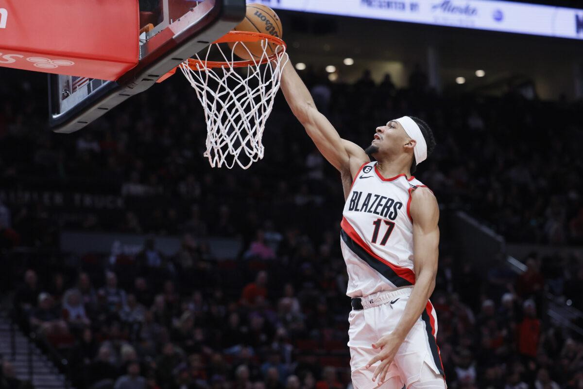 Trail Blazers’ Shaedon Sharpe to withdraw from Slam Dunk Contest
