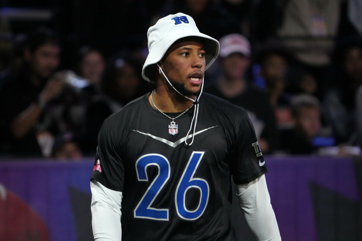 Giants’ Saquon Barkley dazzles in dodgeball at Pro Bowl Games