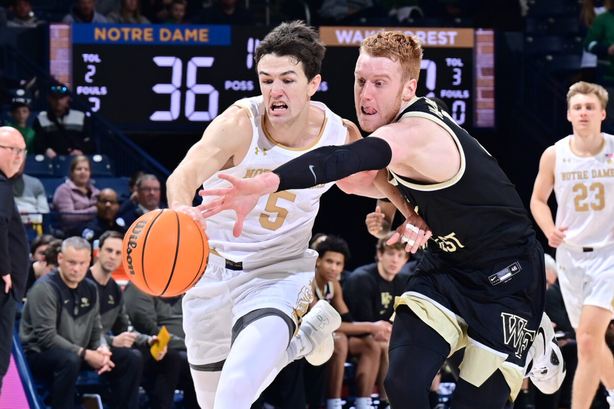 Notre Dame falls victim to Wake Forest 3-point barrage in second half