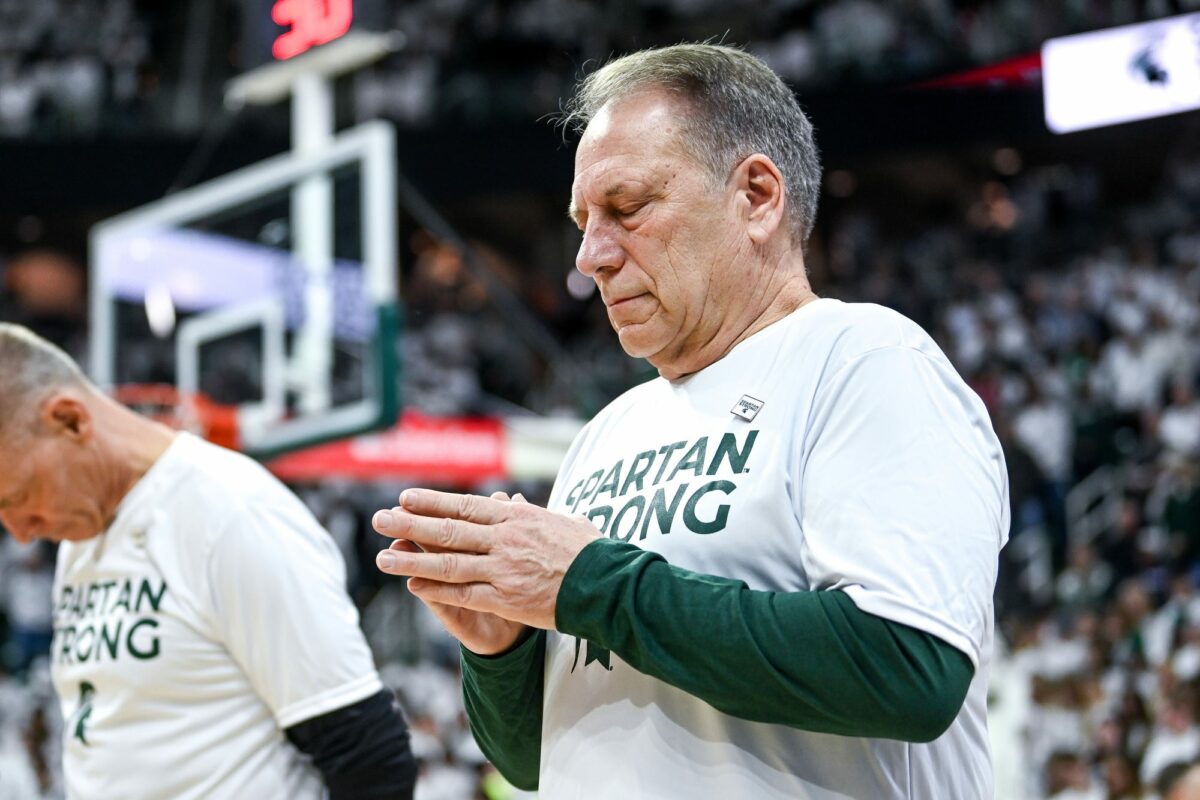WATCH: Tom Izzo joins SVP after emotional win over Indiana