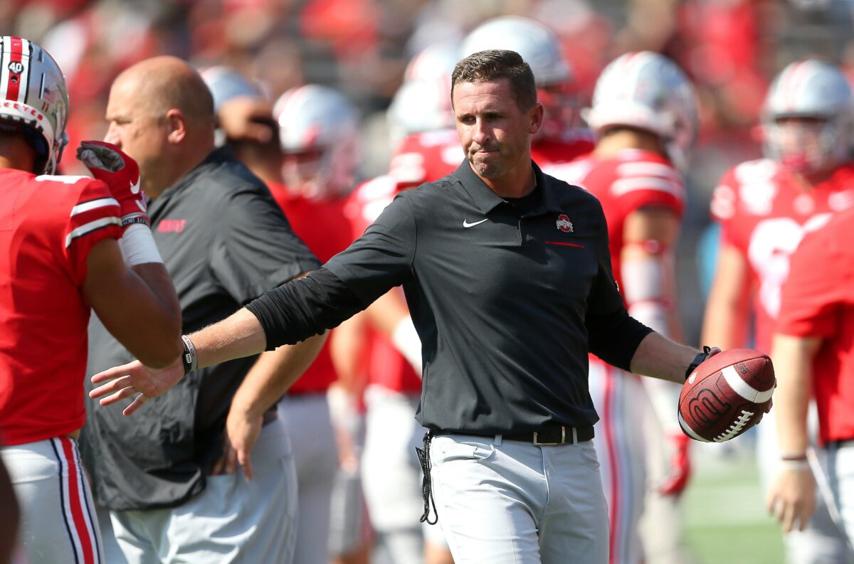 Ohio State offensive coordinator Brian Hartline says three Buckeye receivers in the first round of ‘24 NFL Draft