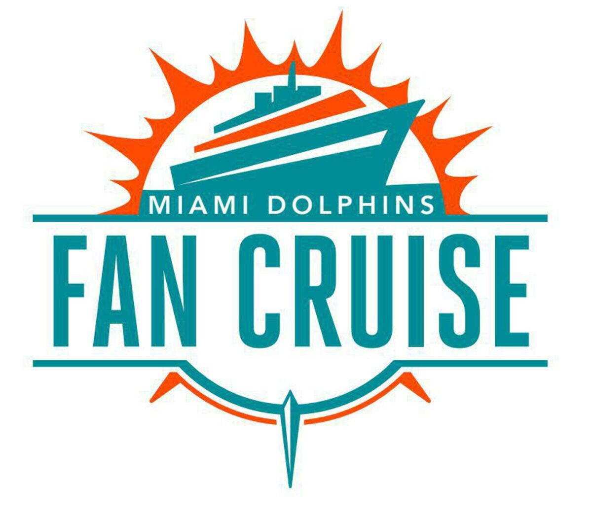 Decorated Dolphins offensive linemen onboard the Miami Fan Cruise