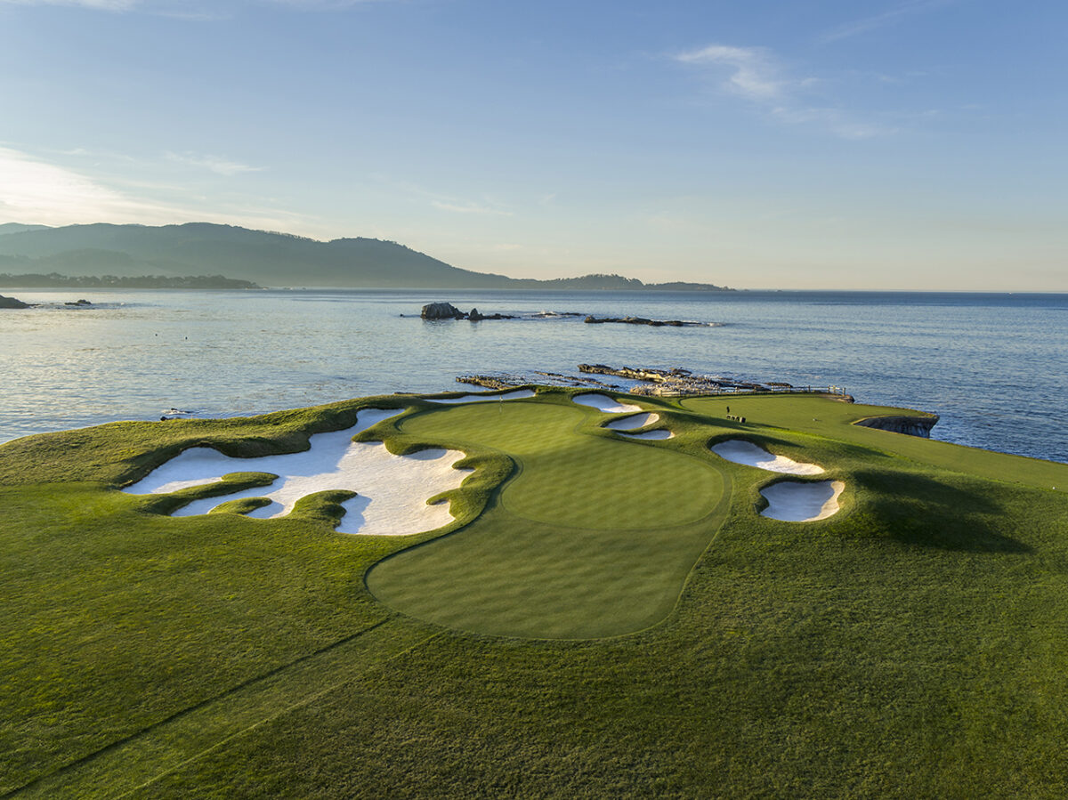 Check the yardage book: Pebble Beach Golf Links for the 2023 AT&T Pebble Beach Pro-Am on the PGA Tour