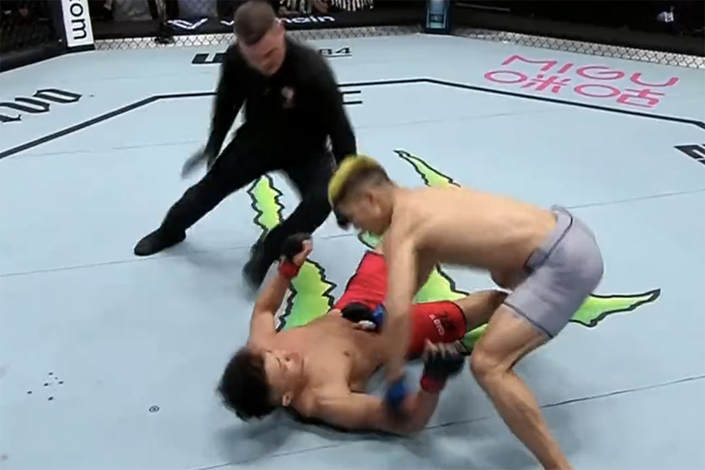 UFC Fight Night 218 video: Rinya Nakamura scores vicious 33-second KO to win ‘Road to UFC’ tournament
