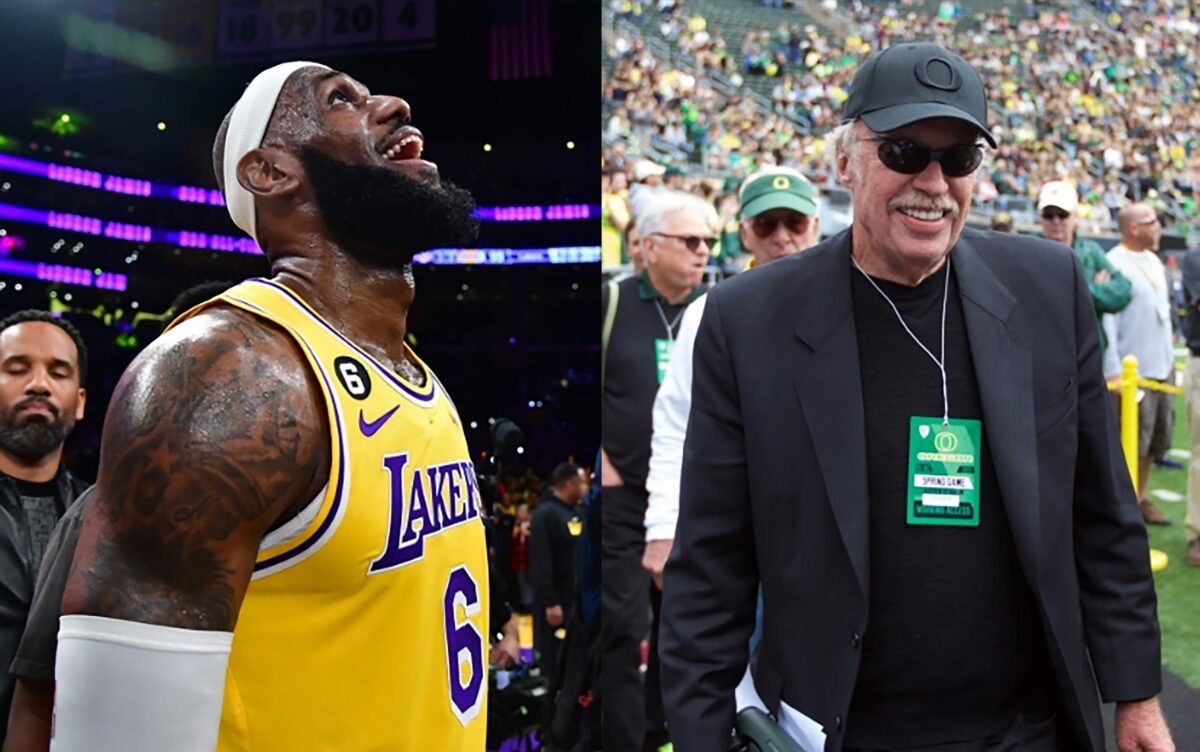 ‘I wouldn’t have missed it;’ Oregon legend Phil Knight shares historic moment with LeBron James