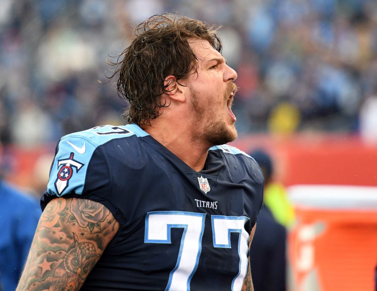 Titans release OL Taylor Lewan, WR Robert Woods, K Randy Bullock