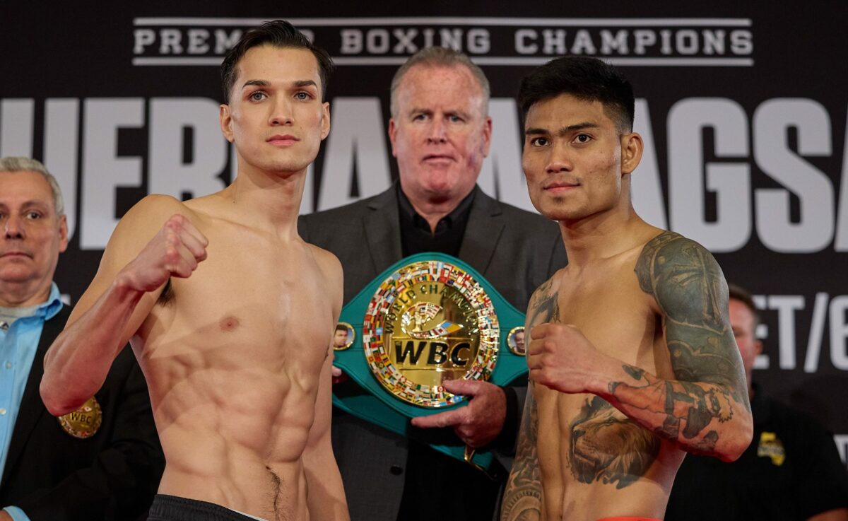 Mark Magsayo makes weight on second try for bout with Brandon Figueroa