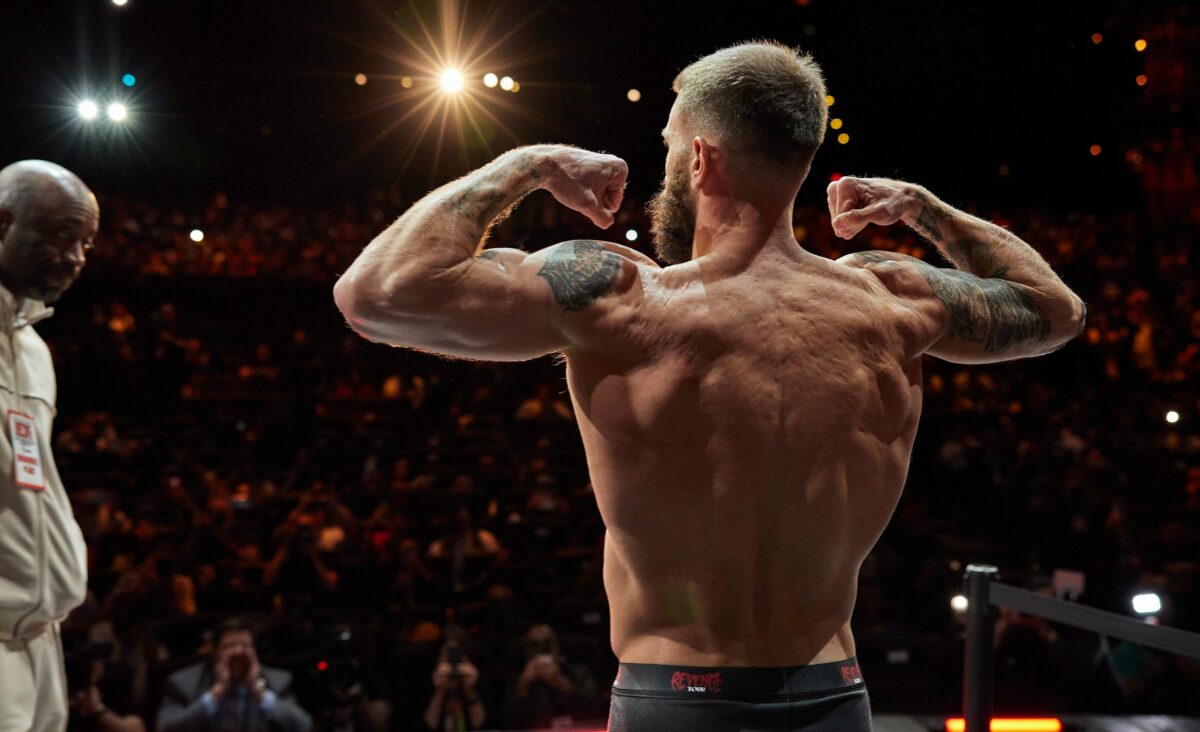 Photos: The spirited David Benavidez vs. Caleb Plant weigh-in