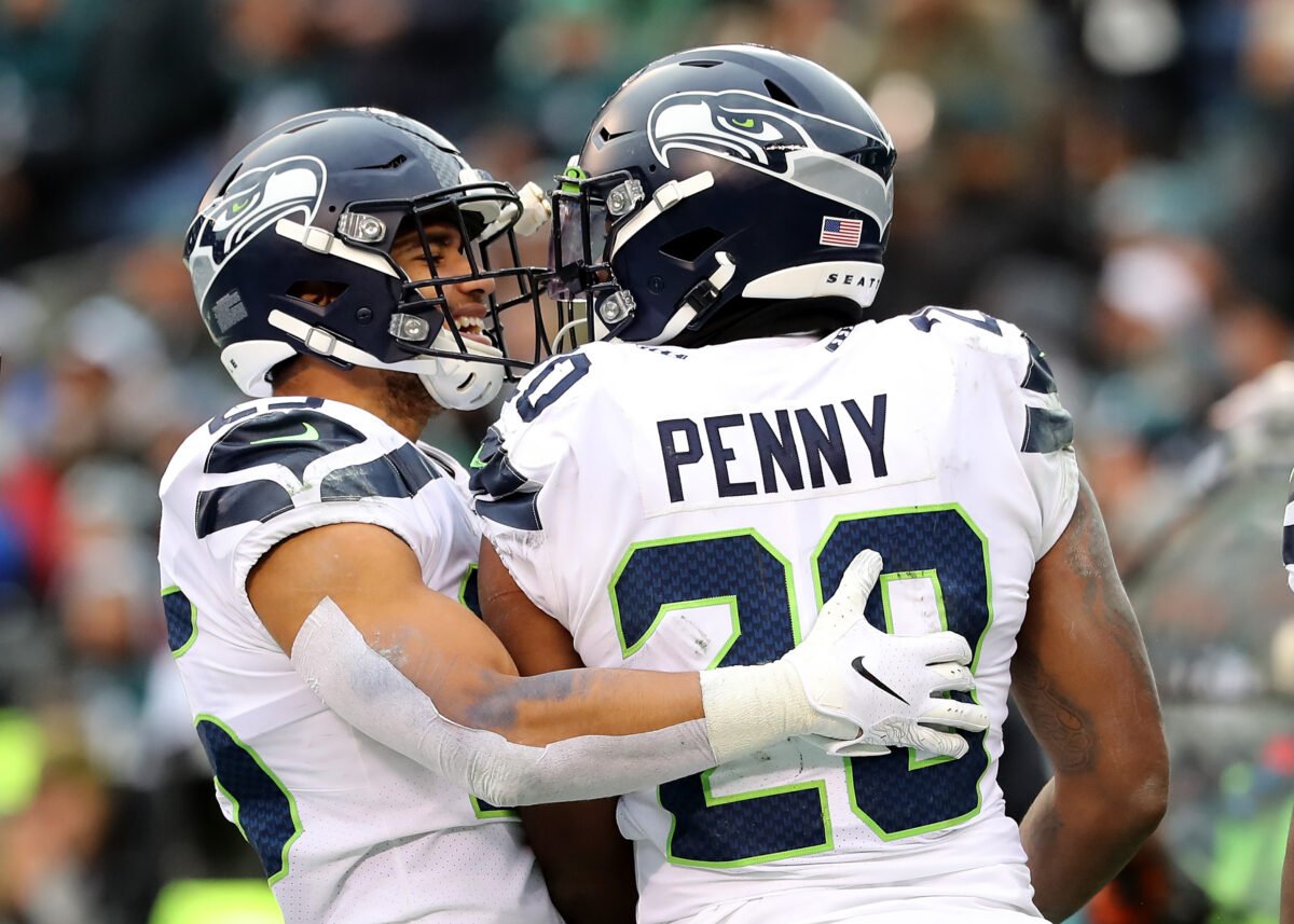 Rashaad Penny and Travis Homer share farewells for Seattle