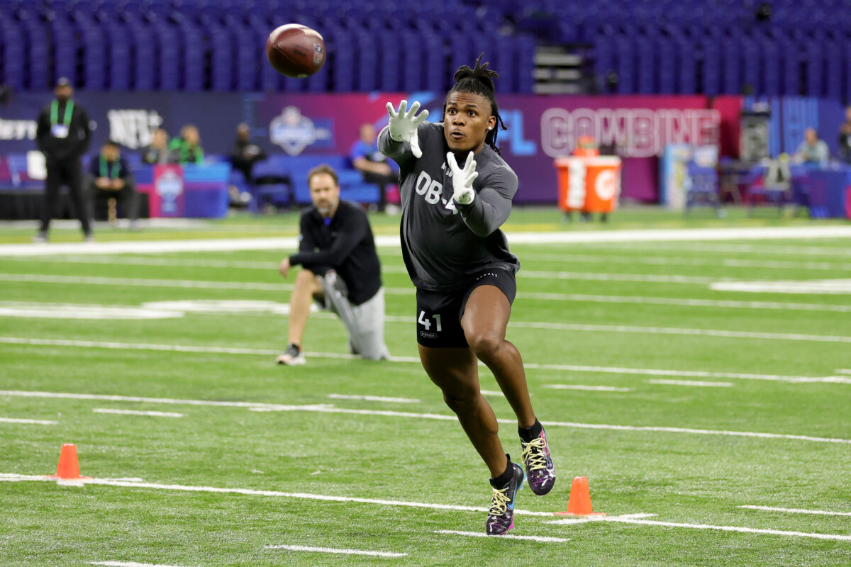 Ji’Ayir Brown Impresses During On-Field Workouts at NFL Combine