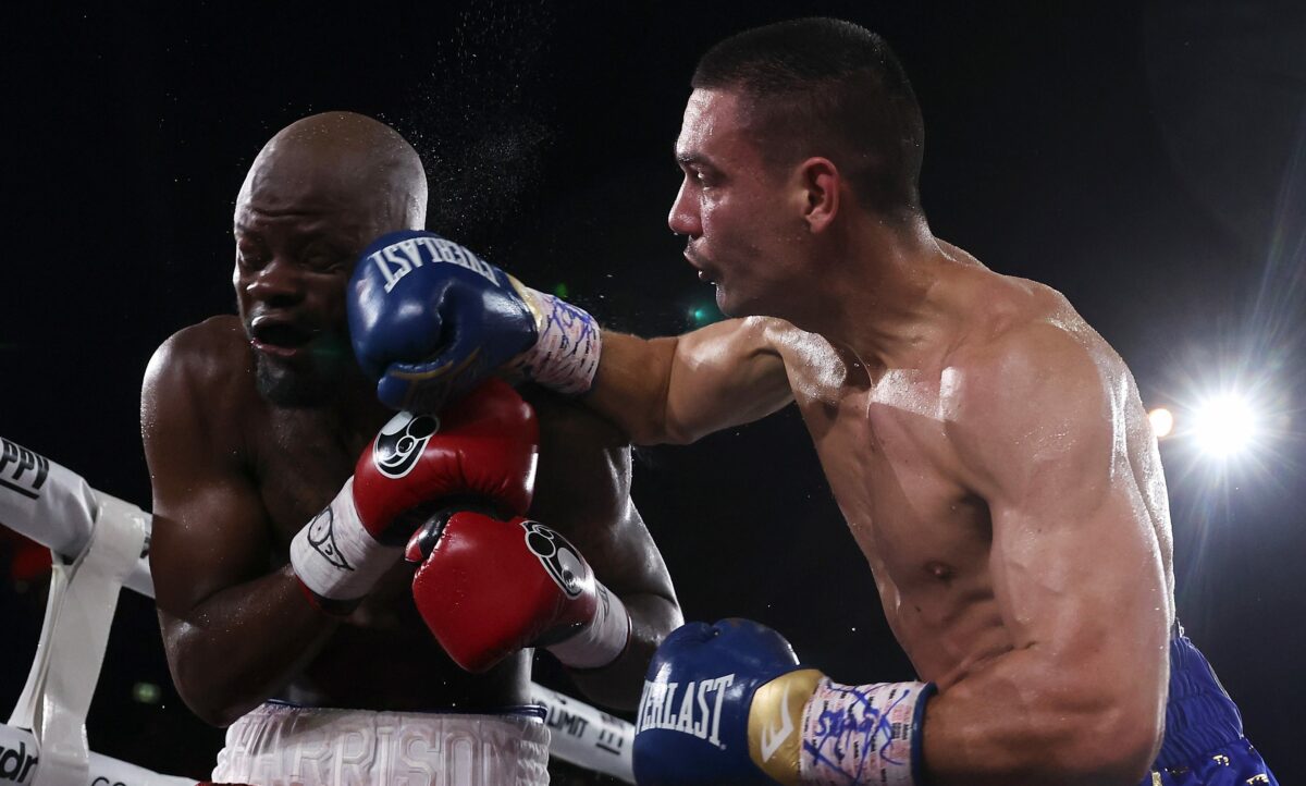 Tim Tszyu delivers spectacular knockout to set up showdown with Jermell Charlo