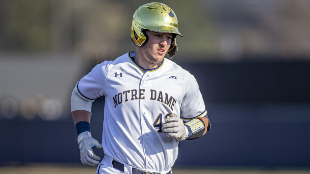 Notre Dame takes second game of midweek series with a weird walk-off winner