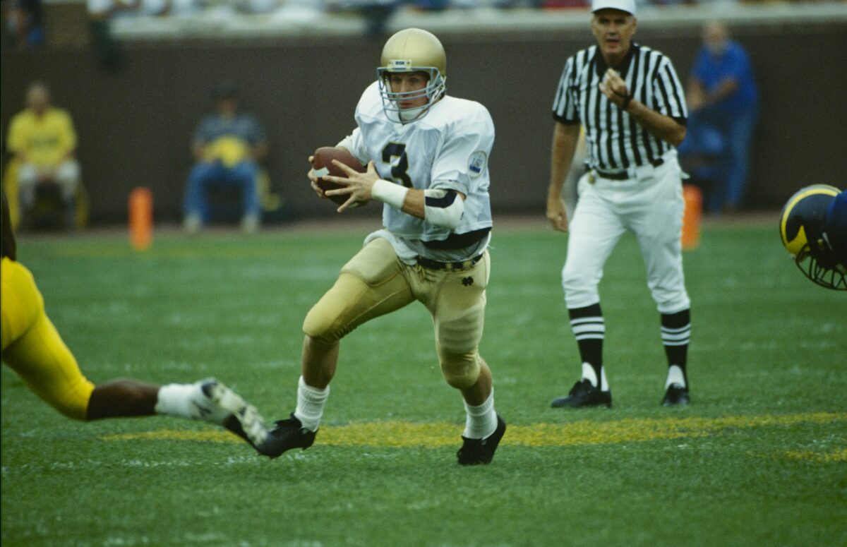 Notre Dame great Rick Mirer through the years