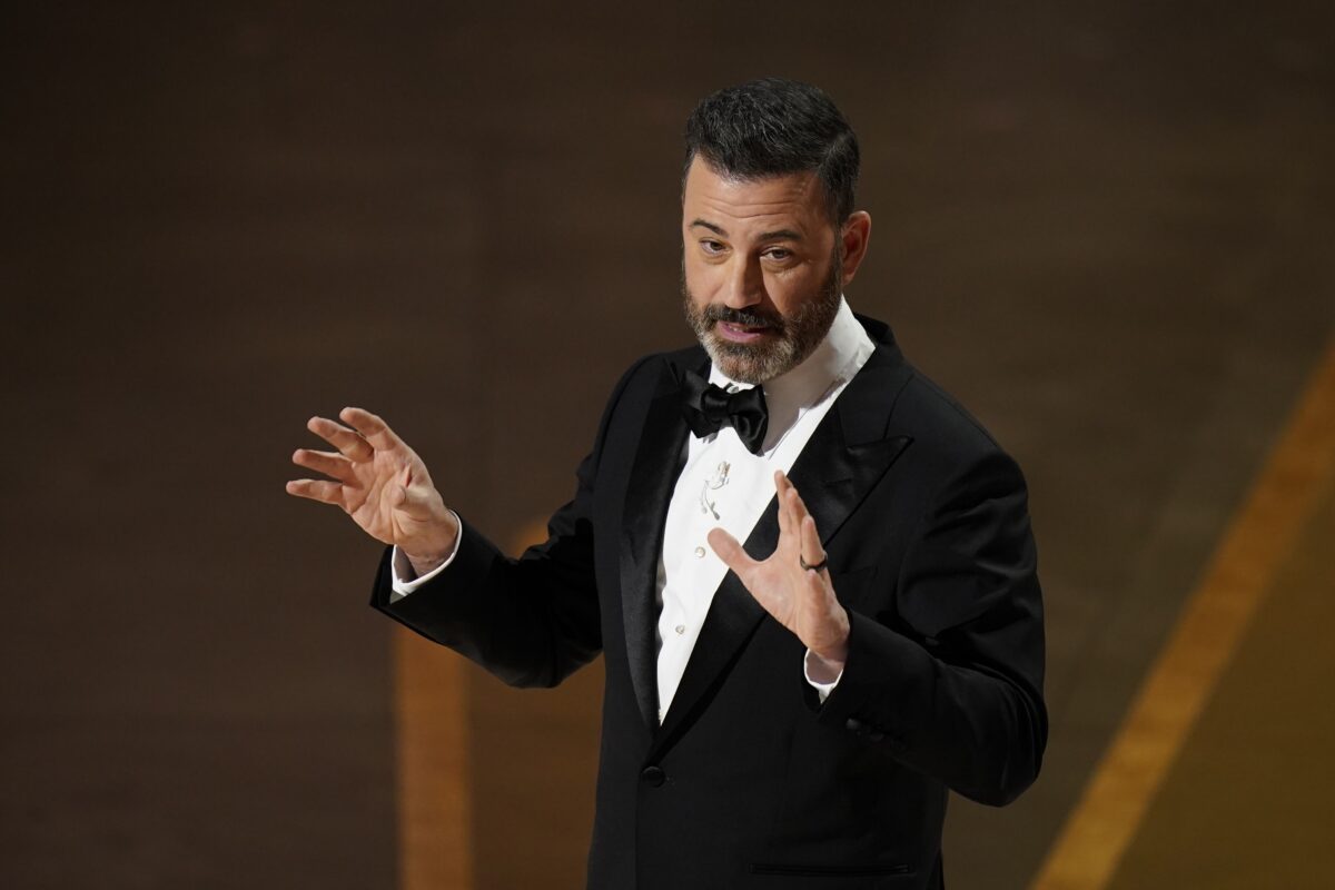 Oscars host Jimmy Kimmel cracks jokes about Will Smith-Chris Rock slap