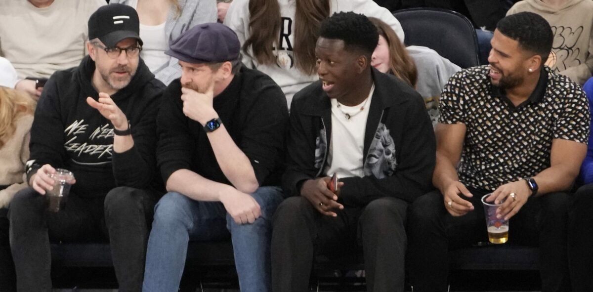 Jason Sudeikis and Ted Lasso stars sat courtside for Knicks-Nuggets at Madison Square Garden