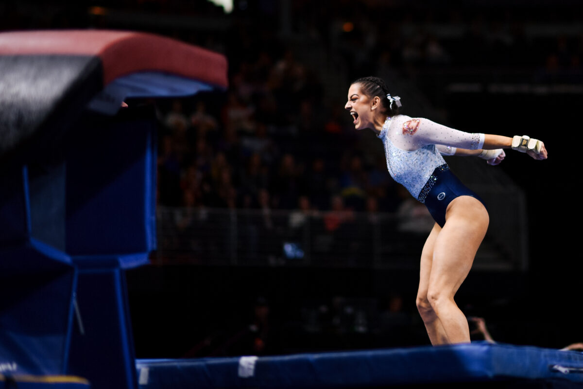 Auburn gymnastics wins first session of SEC Championships with 197.100