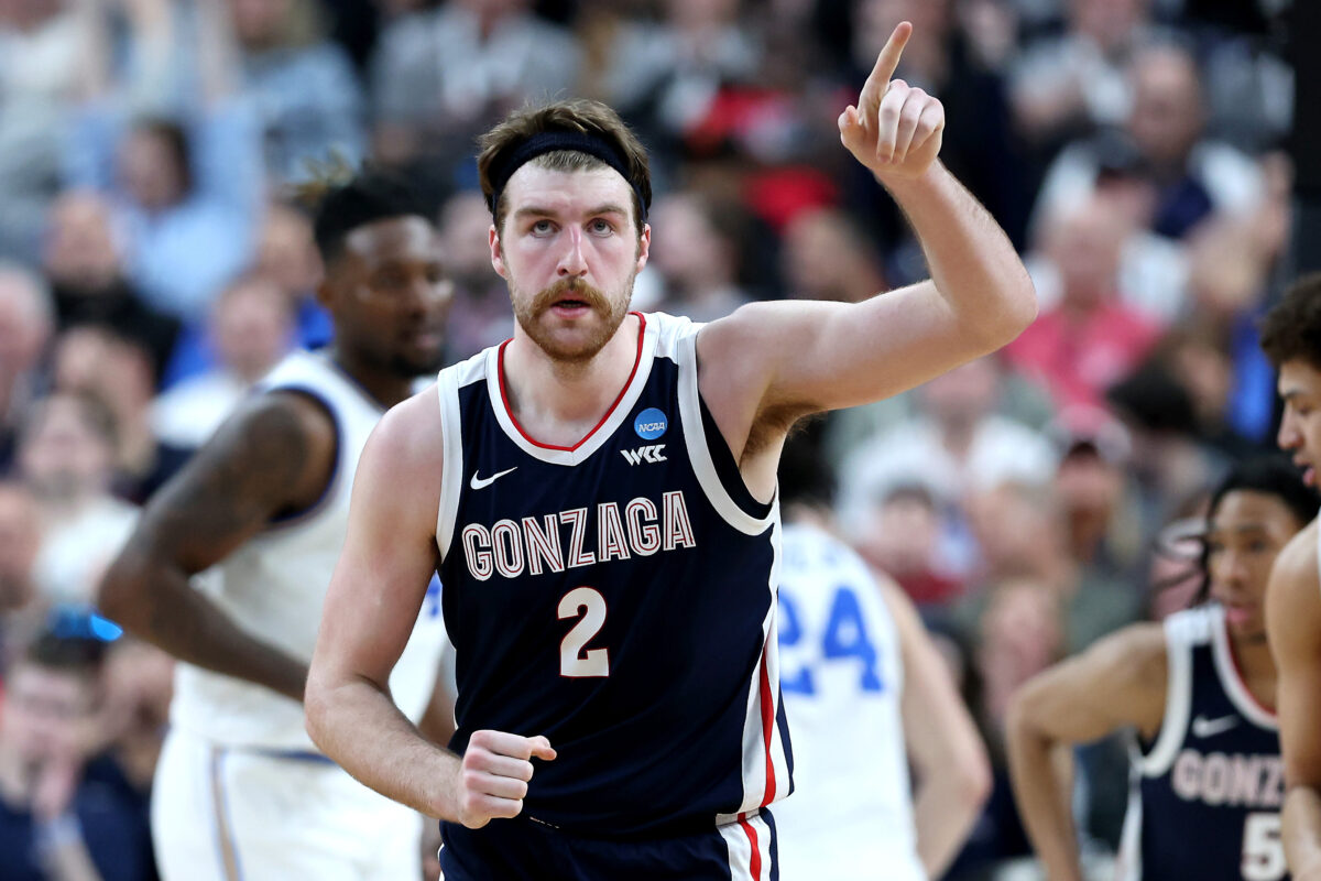 Drew Timme hilariously avoided dropping another F-bomb on live TV after Gonzaga win