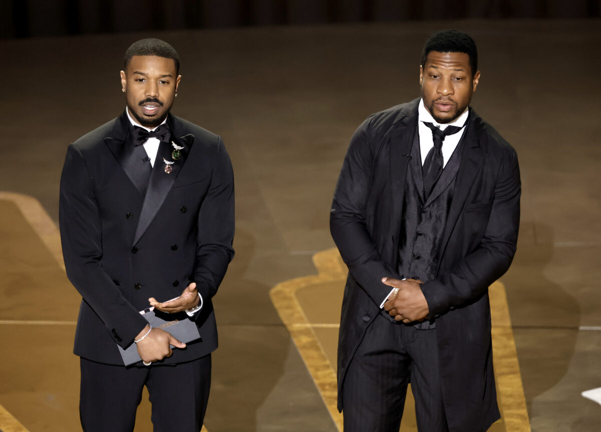 Michael B. Jordan recreated his iconic “Hey, Auntie” Black Panther moment with Angela Bassett at the Oscars