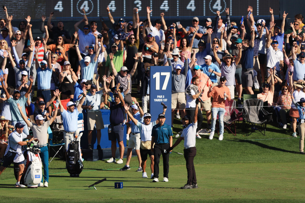 Aaron Rai aces the 17th island green at TPC Sawgrass, second hole-in-one this week at 2023 Players Championship