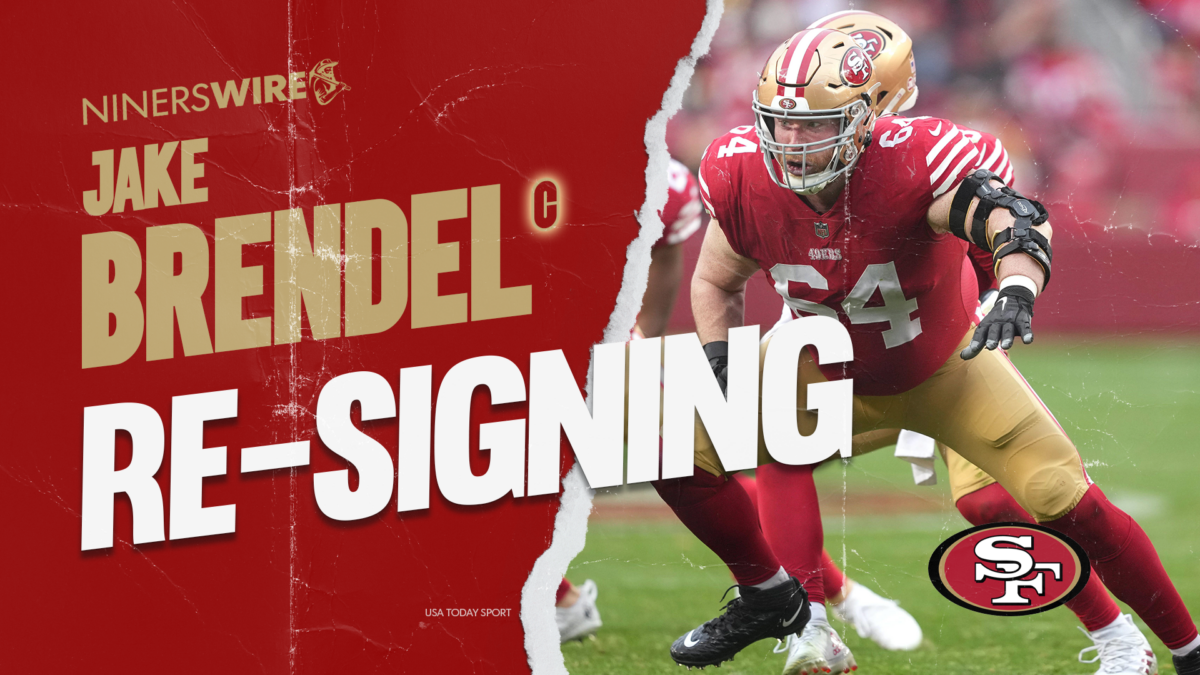 49ers are re-signing center Jake Brendel to 4-year deal