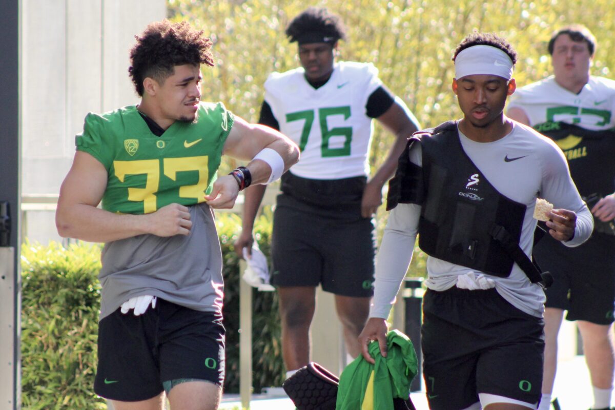 Photo Gallery: Ducks take field for second spring practice of 2023