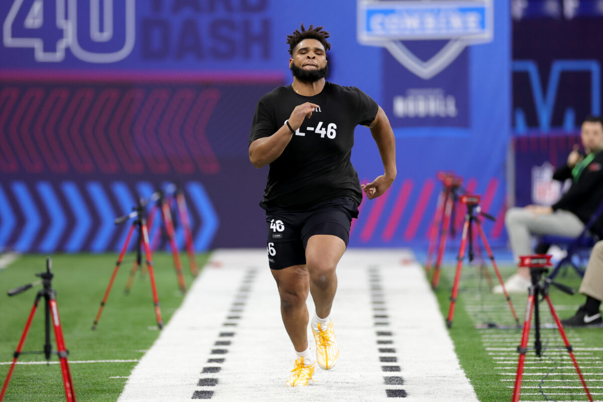 PHOTOS: Former Gators offensive lineman O’Cyrus Torrence’s 2023 NFL Combine workout