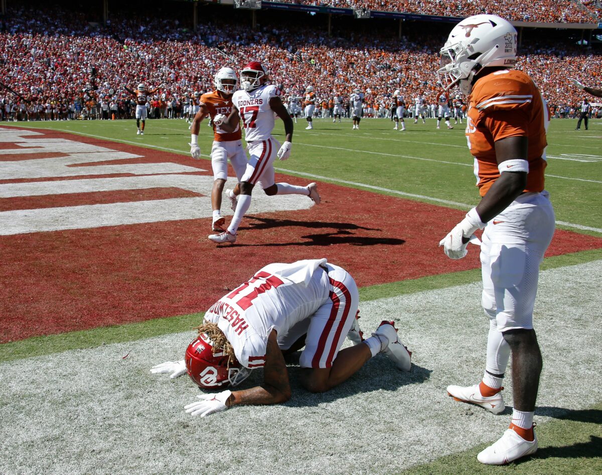 Texas is separating from Oklahoma in WR development