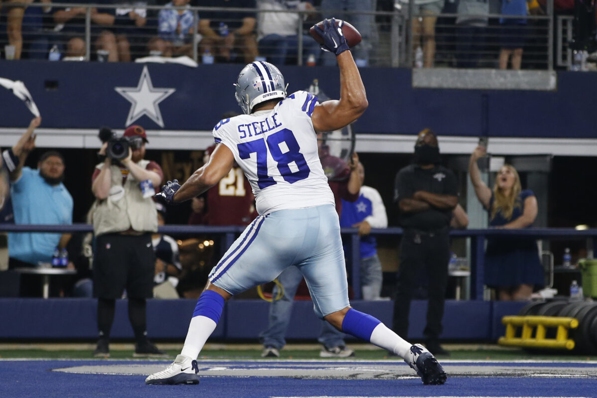 Did the Cowboys just reveal Terence Steele will be the swing tackle?